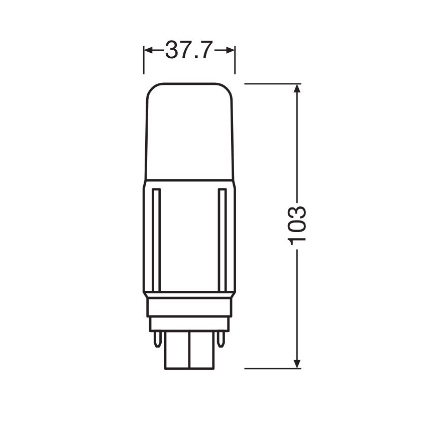 LED-Lampe G24d/5,5W/230V 3000K - Osram