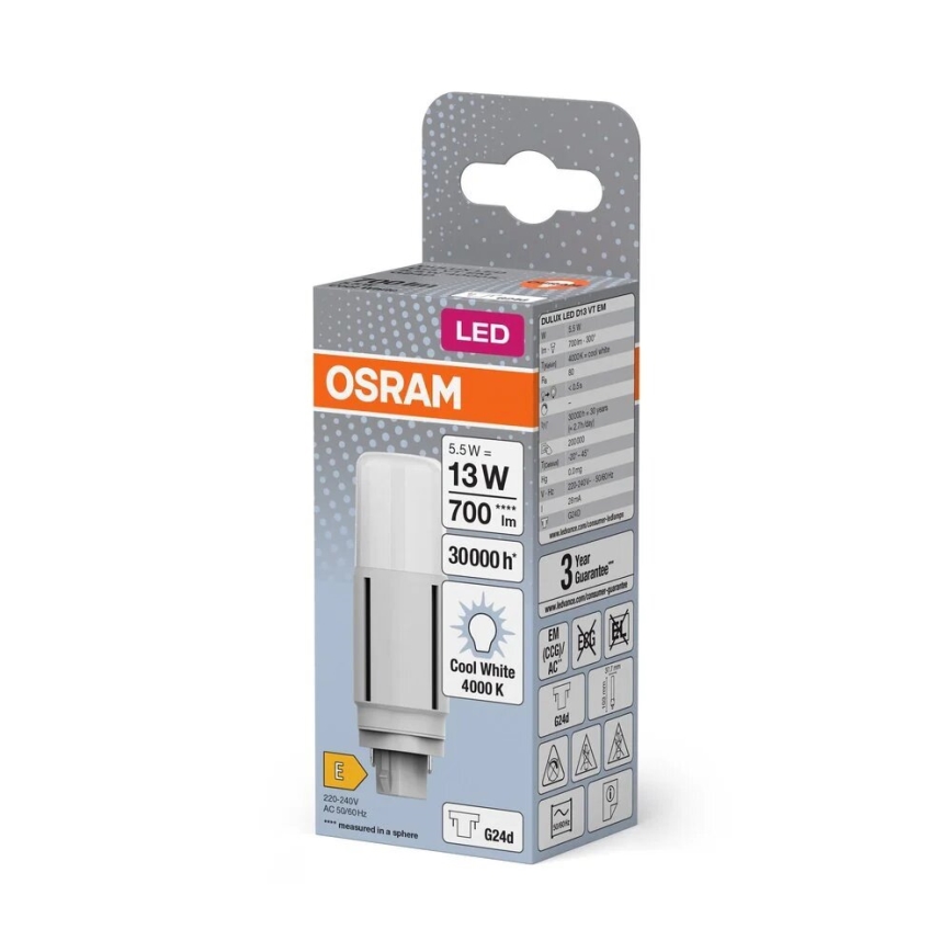 LED-Lampe G24d/5,5W/230V 4000K - Osram