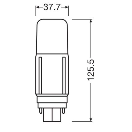 LED-Lampe G24d/9,5W/230V 4000K - Osram