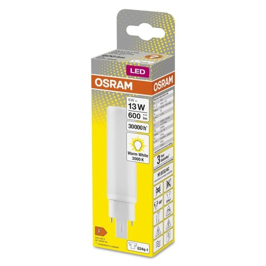 LED-Lampe G24q-1/6W/230V 3000K - Osram
