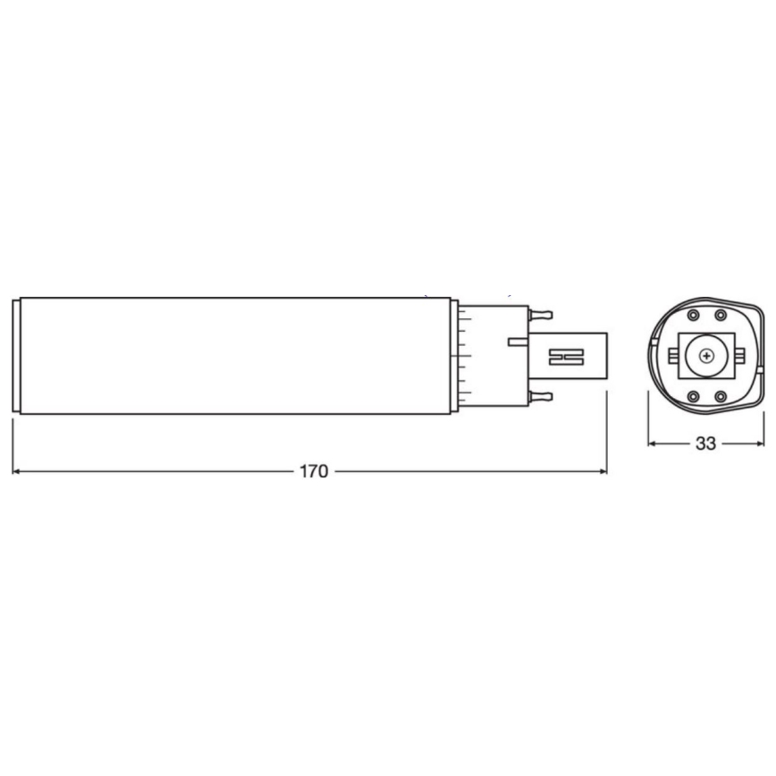 LED-Lampe G24q-3/10W/230V 3000K - Osram