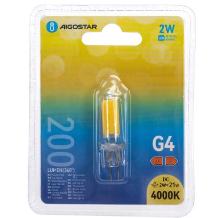 LED-Lampe G4/2W/12V 4000K - Aigostar