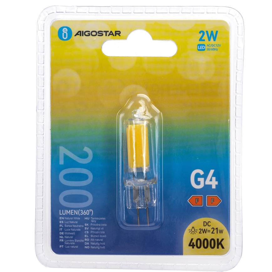 LED-Lampe G4/2W/12V 4000K - Aigostar
