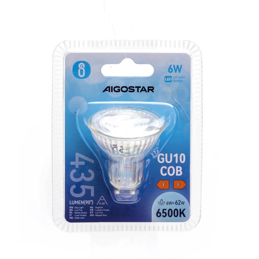 LED-Lampe GU10/6W/230V 6500K - Aigostar