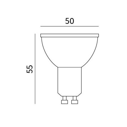 LED-Lampe GU10/8,5W/230V 3000K