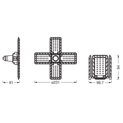 LED-Lampe HIGHBAY E27/23W/230V 4000K - Ledvance