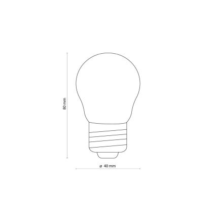 LED-Lampe klar G45 E27/4,5W/230V 2200K