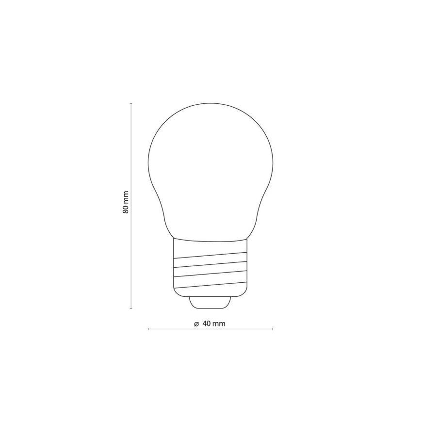 LED-Lampe klar G45 E27/4,5W/230V 2200K