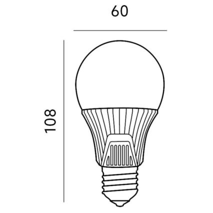 LED-Lampe mit Bewegungsmelder E27/9W/230V 6500K