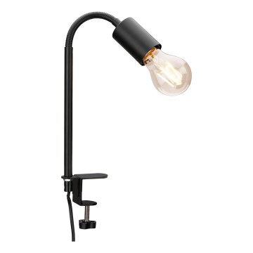 LED-Lampe mit Clip 1x E27/4,2W/230V 2700K schwarz