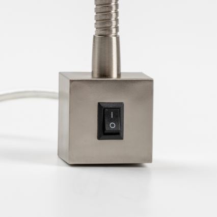 LED-Lampe mit Clip 1xGU10/4,7W/230V mattchrom