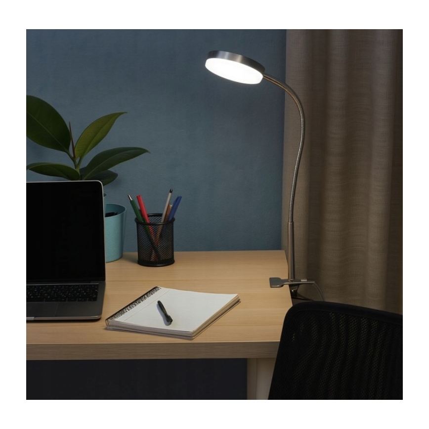 LED-Lampe mit Clip LED/3,2W/230V mattchrom