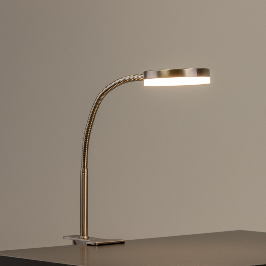 LED-Lampe mit Clip LED/3,2W/230V mattchrom