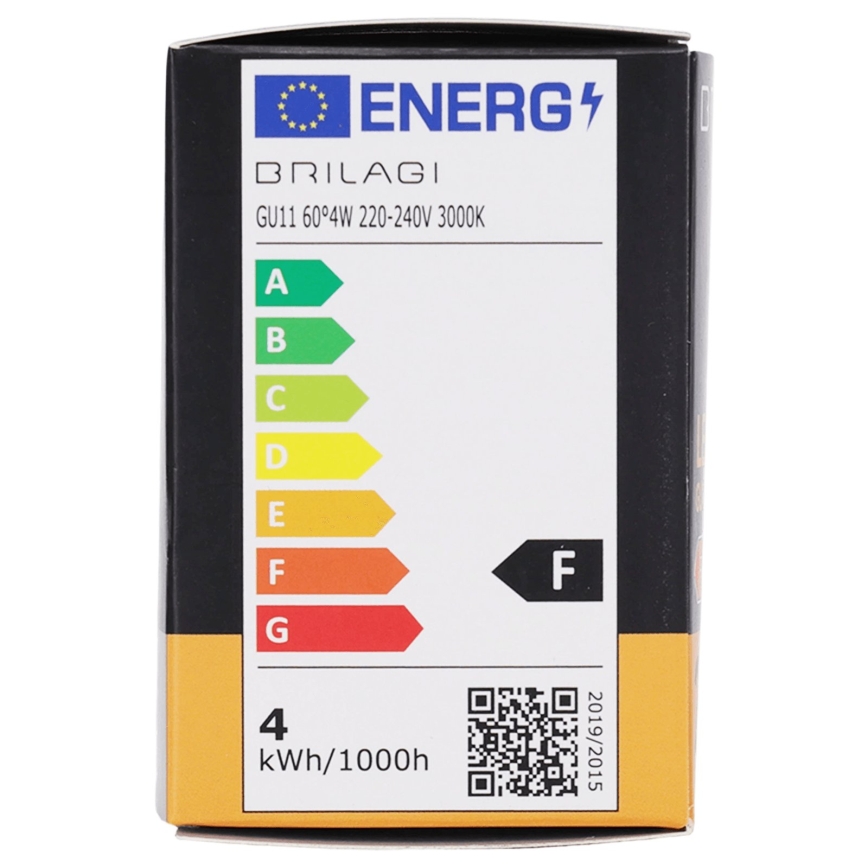 LED-Lampe MR11 GU10/4W/230V 3000K 60° - BRILAGI