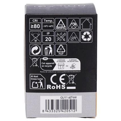 LED-Lampe MR11 GU10/4W/230V 3000K 60° - BRILAGI