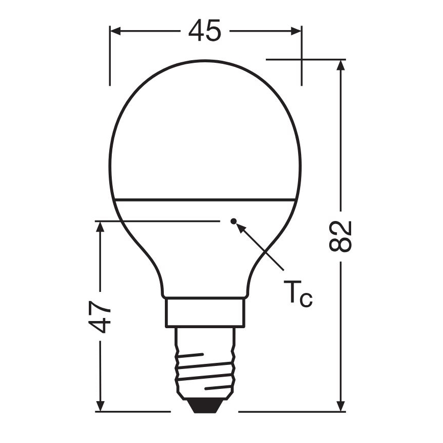 LED-Lampe P40 E14/4,9W/230V 4000K - Osram