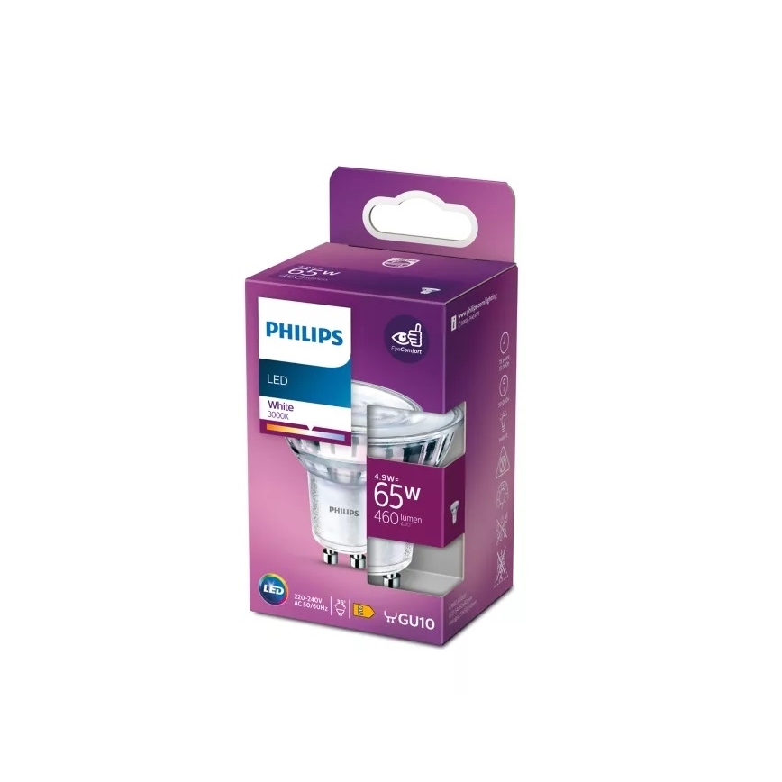 LED-Lampe Philips PAR16 GU10/4,9W/230V 3000K