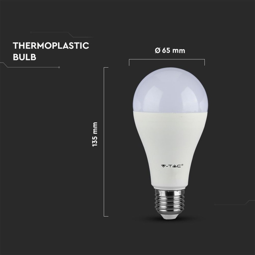 LED-Lampe SAMSUNG CHIP A65 E27/8,5W/230V 3000K