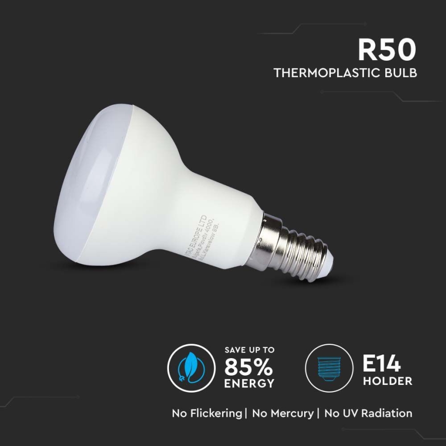 LED-Lampe SAMSUNG CHIP R50 E14/4,8W/230V 6500K