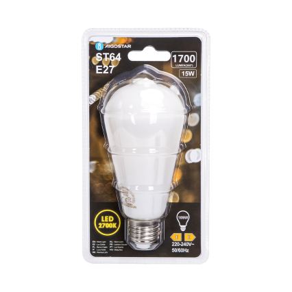 LED-Lampe ST64 E27/15W/230V 320° 2700K - Aigostar