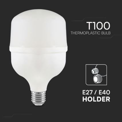 LED Lampe T100 E40 E27/30W/230V 6500K