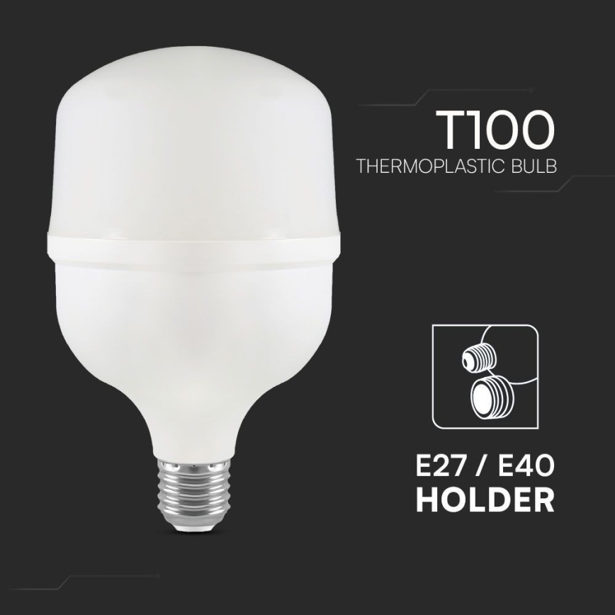 LED Lampe T100 E40 E27/30W/230V 6500K