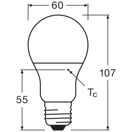 LED-Lampe VALUE A60 E27/8W/230V 4000K - Osram