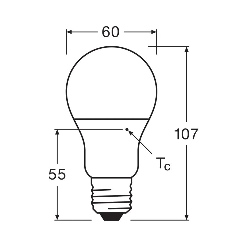 LED-Lampe VALUE A60 E27/8W/230V 4000K - Osram