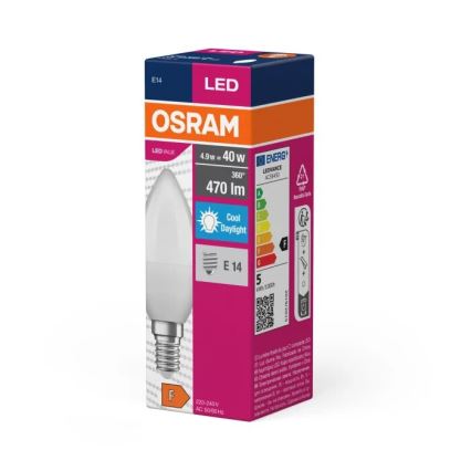 LED-Lampe VALUE B40 E14/4,9W/230V 6500K - Osram