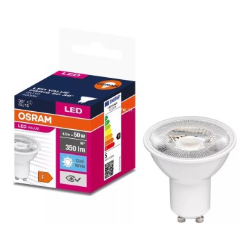 LED-Lampe VALUE PAR16 GU10/4,5W/230V 4000K 36° weiß - Osram