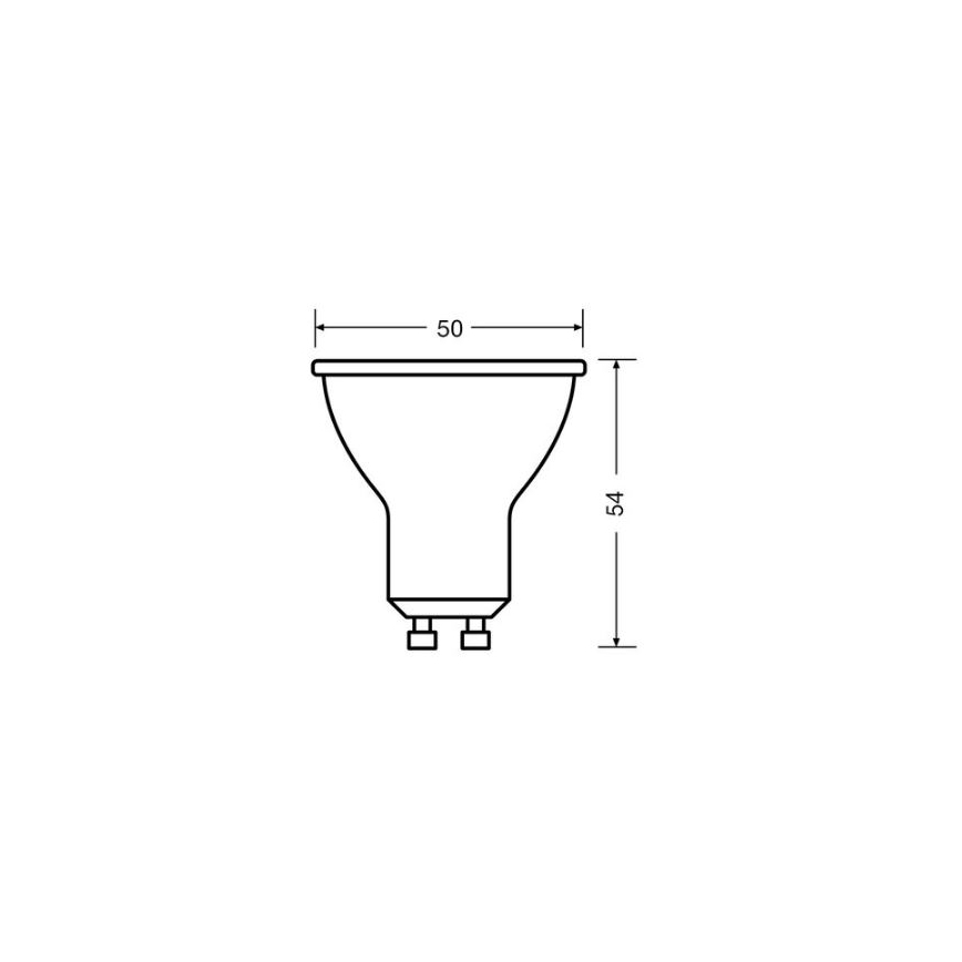 LED-Lampe VALUE PAR16 GU10/4,5W/230V 4000K 36° weiß - Osram