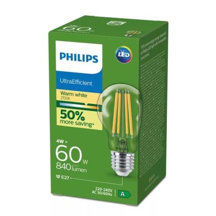 LED-Lampe VINTAGE Philips E27/4W/230V 2700K