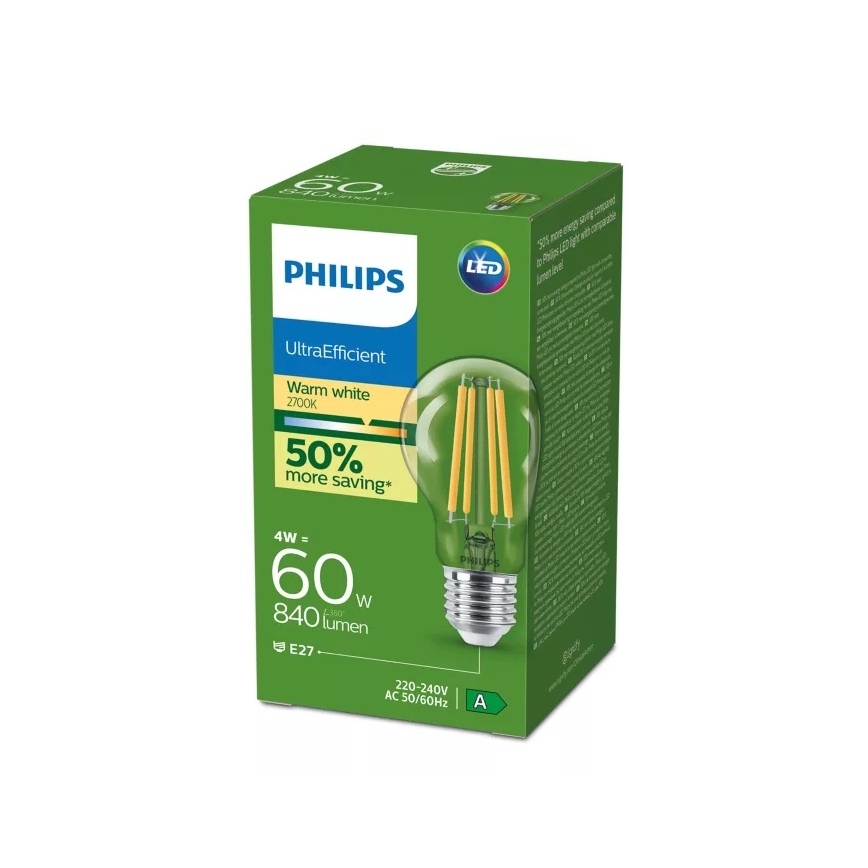 LED-Lampe VINTAGE Philips E27/4W/230V 2700K
