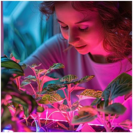 LED-Leuchtmittel für die Pflanzenzucht PLANTY E27/24W/230V 1200K