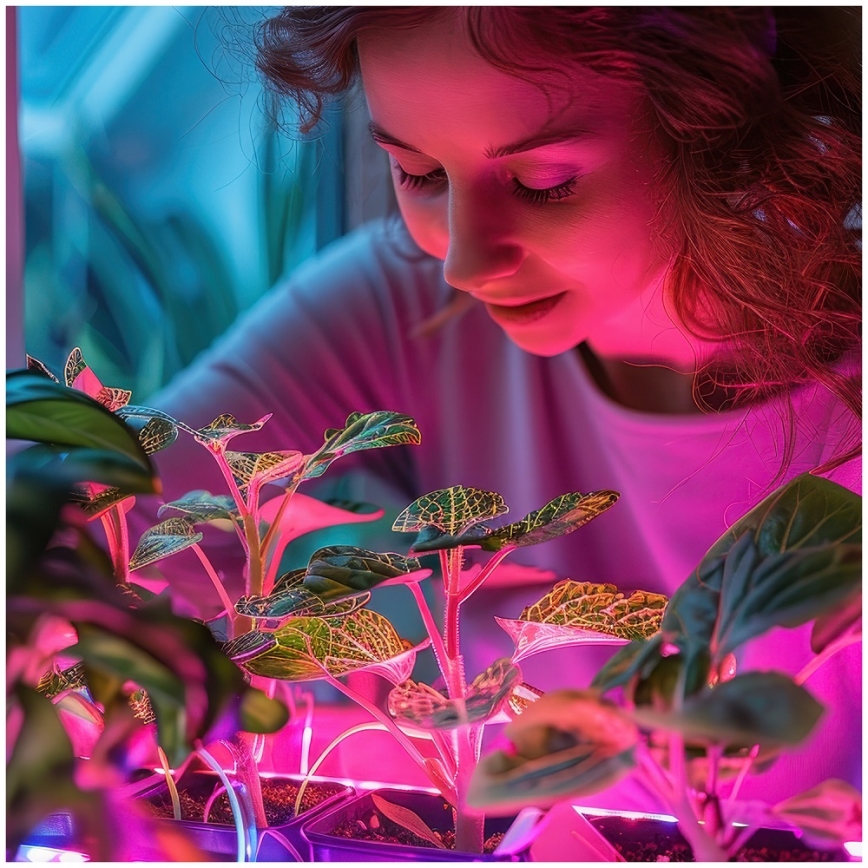 LED-Leuchtmittel für die Pflanzenzucht PLANTY E27/24W/230V 1200K