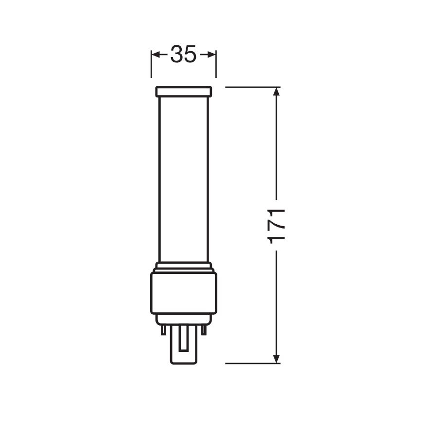 LED-Leuchtmittel G24d-3/9W/230V 3000K - Osram