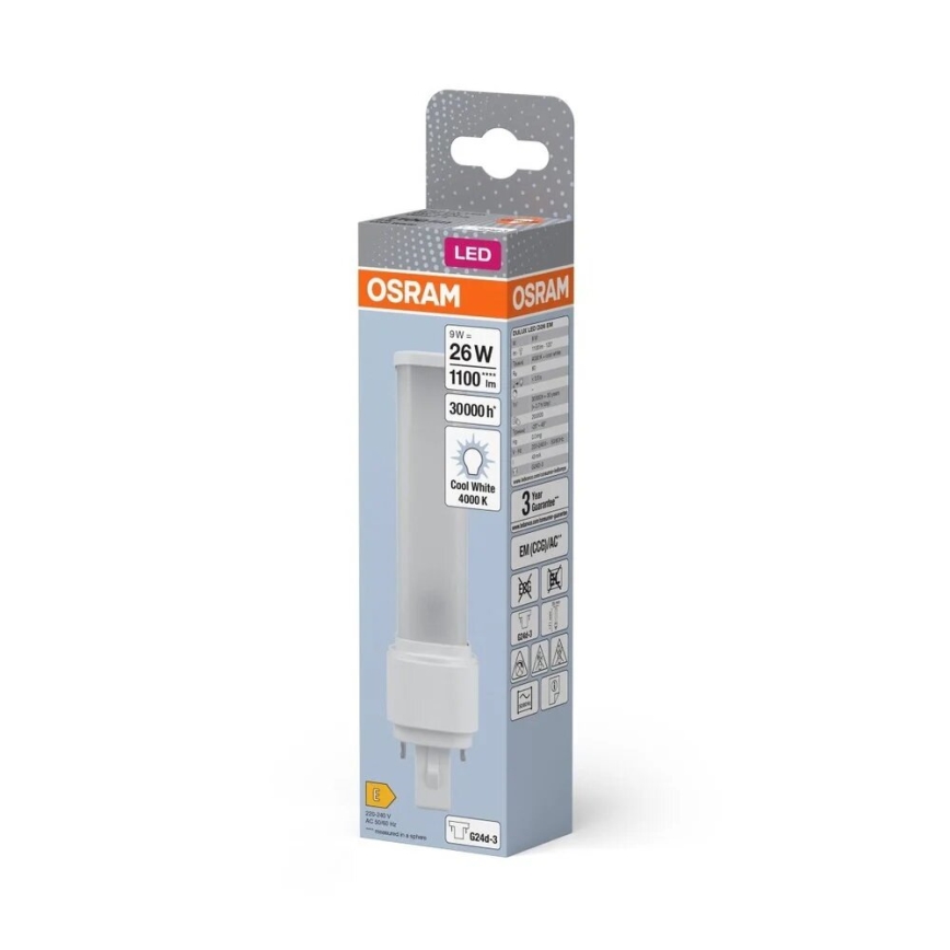 LED-Leuchtmittel G24d-3/9W/230V 4000K - Osram