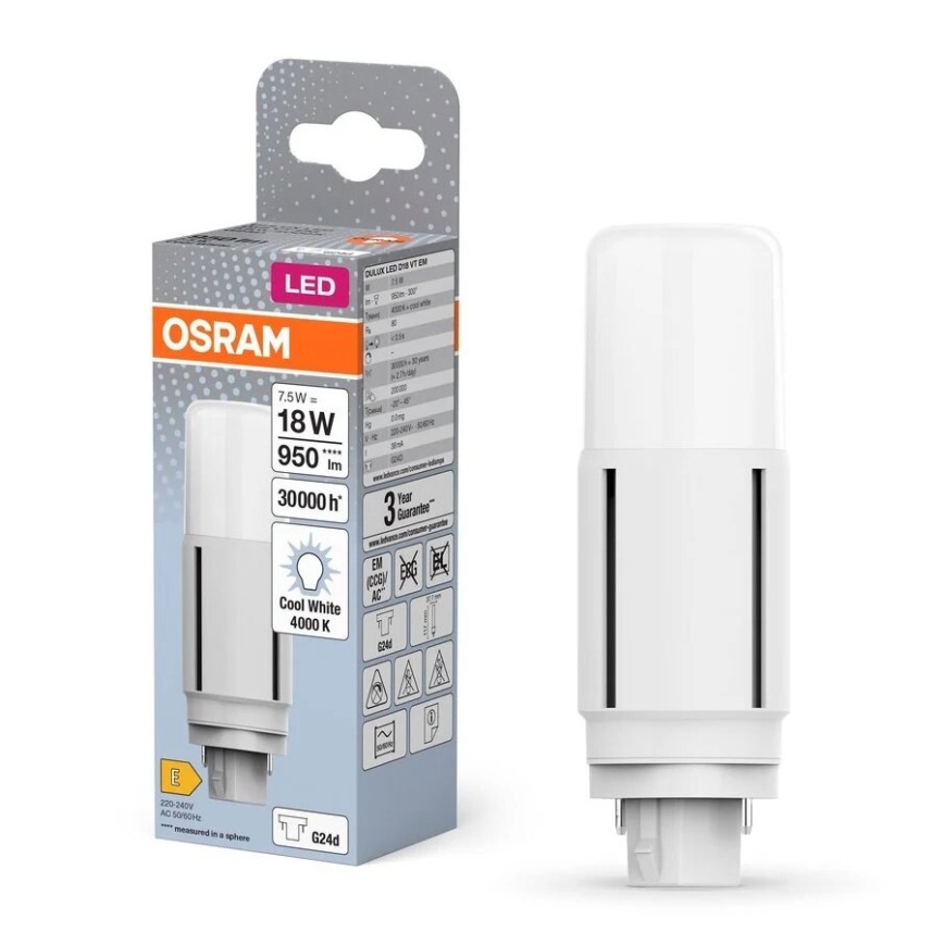 LED-Leuchtmittel G24d/7,5W/230V 4000K - Osram
