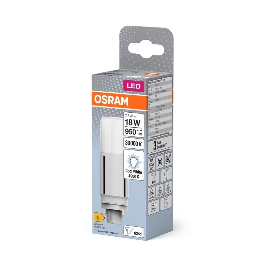 LED-Leuchtmittel G24d/7,5W/230V 4000K - Osram