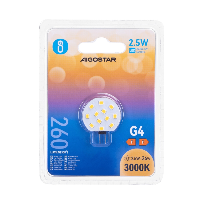 LED-Leuchtmittel G4/2,5W/12V 3000K - Aigostar