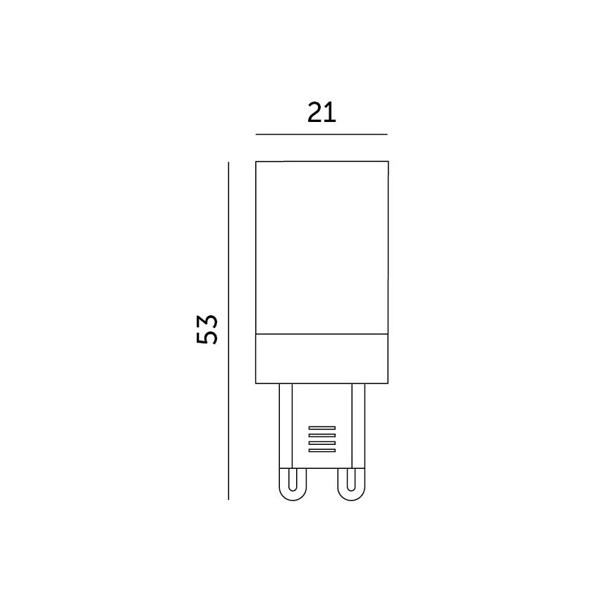 LED-Leuchtmittel G9/3W/230V 3000K 100°