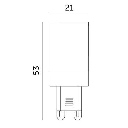 LED-Leuchtmittel G9/3W/230V 4000K 100°