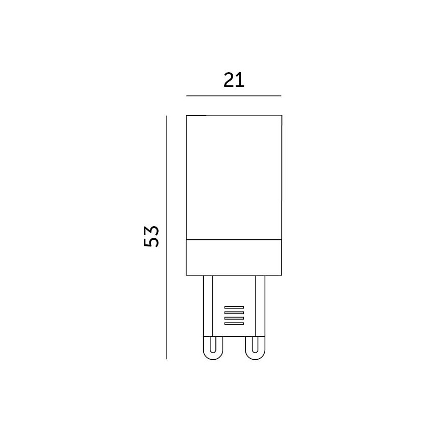 LED-Leuchtmittel G9/3W/230V 4000K 100°