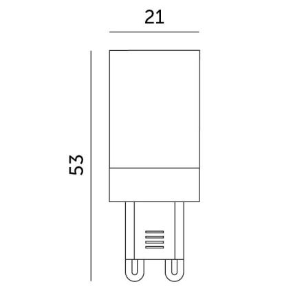 LED-Leuchtmittel G9/3W/230V 6000K 100°