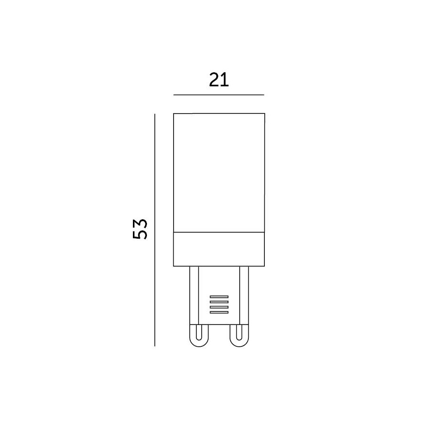 LED-Leuchtmittel G9/3W/230V 6000K 100°