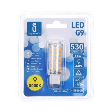 LED-Leuchtmittel G9/4,8W/230V 3000K - Aigostar