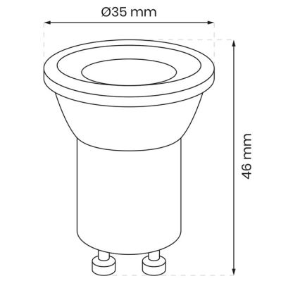 LED-Leuchtmittel GU10-MR11/3W/230V 4000K