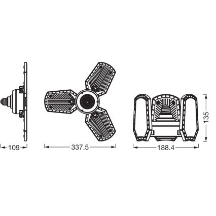 LED-Leuchtmittel HIGHBAY E27/40W/230V 4000K - Osram