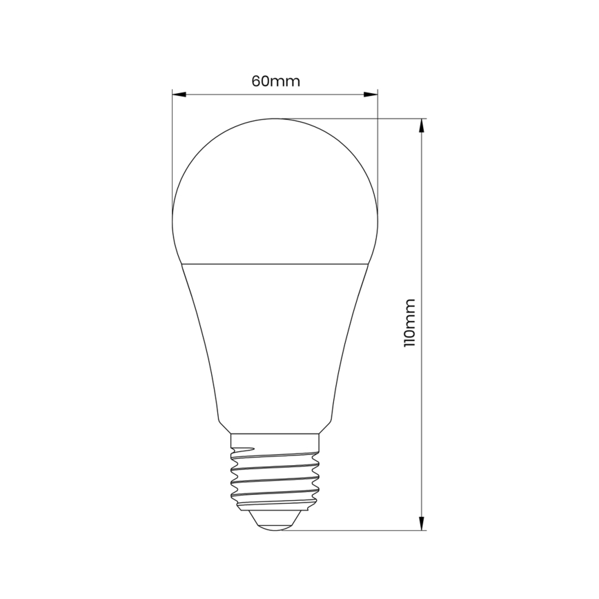 LED-Leuchtmittel mit Bewegungs- und Dämmerungssensor A60 E27/9W/230V 3000K