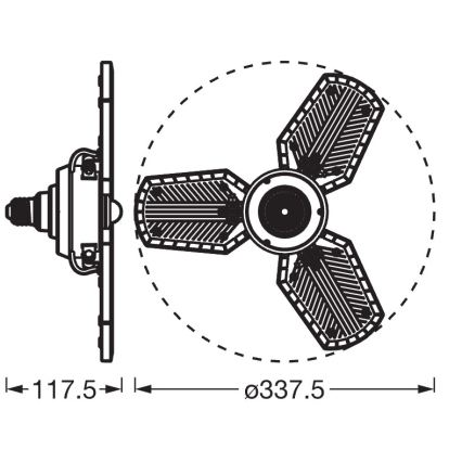 LED-Leuchtmittel mit Sensor HIGHBAY E27/40W/230V 4000K - Osram